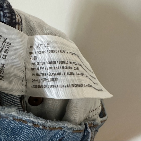 Abercrombie & Fitch Ultra High Rise 90's Slim Straight Jeans, Size 30/10 - Picture 9 of 9